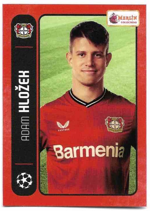 ADAM HLOŽEK 22-23 Topps Merlin's Heritage 98 UCL