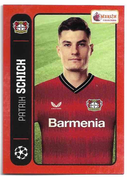 PATRIK SCHICK 22-23 Topps Merlin's Heritage 98 UCL