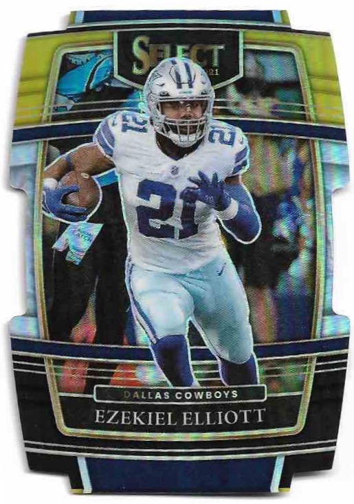 Black & Gold Prizm Die-Cut EZEKIEL ELLIOTT 2021 Panini Select Football