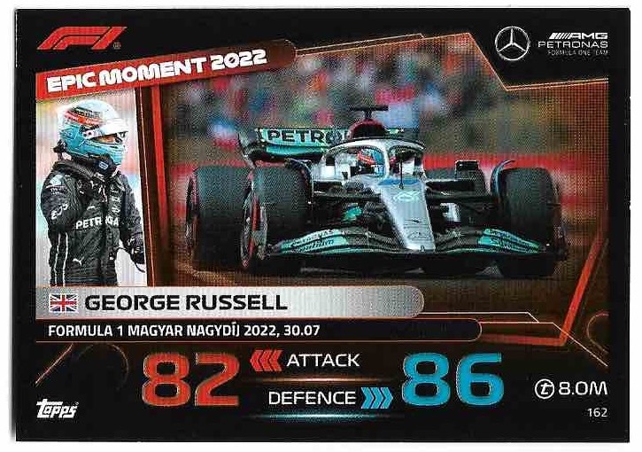 Epic Moment GEORGE RUSSELL 2023 Topps Turbo Attax