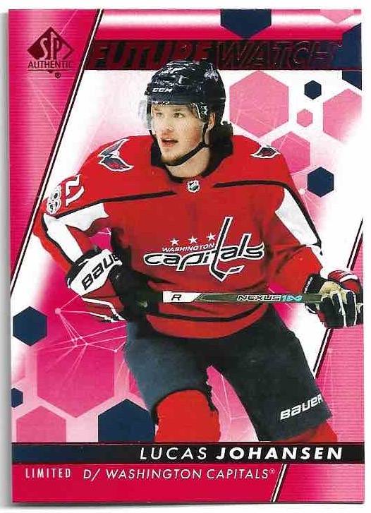 Rookie Limited Red Future Watch LUCAS JOHANSEN 22-23 UD SP Authentic