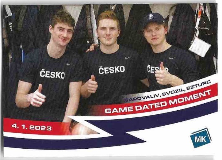 Game Dated Moment ŠAPOVALIV/SVOZIL/SZTURC 2023 MK Národní Tým