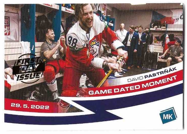 First Day Issue Game Dated Moment DAVID PASTRŇÁK 2023 MK Národní Tým