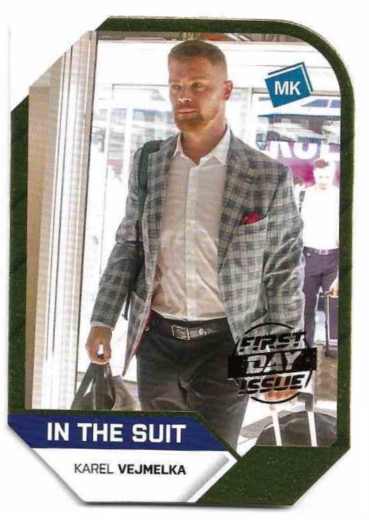 First Day Issue Die-Cut In The Suit KAREL VEJMELKA 2023 MK Národní Tým