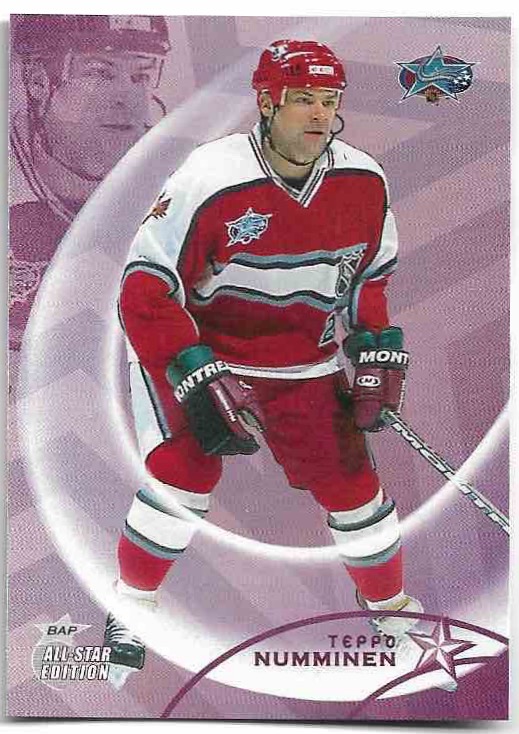 TEPPO NUMMINEN 02-03 In the Game Be A Player All-Star Edition