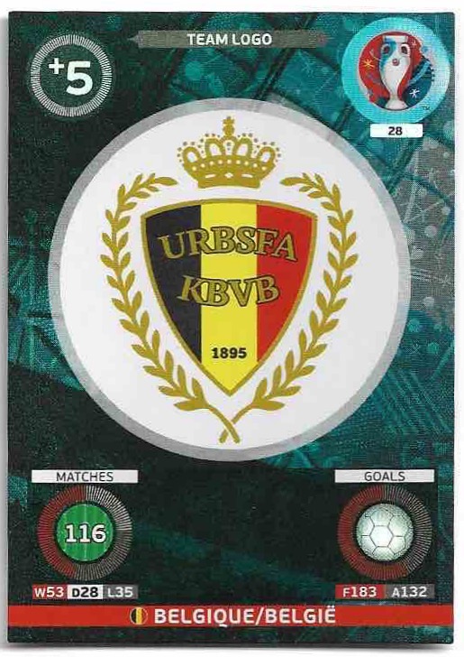 Club Badge BELGIE 2016 UEFA Euro France