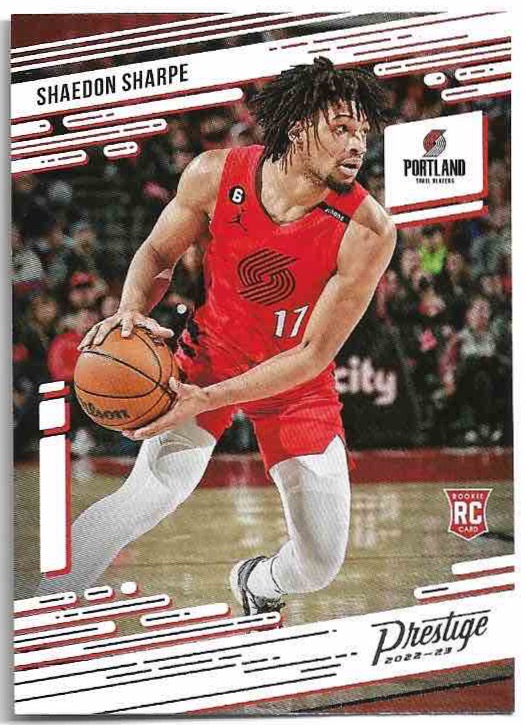 Rookie Prestige SHAEDON SHARPE 22-23 Panini Chronicles Basketball