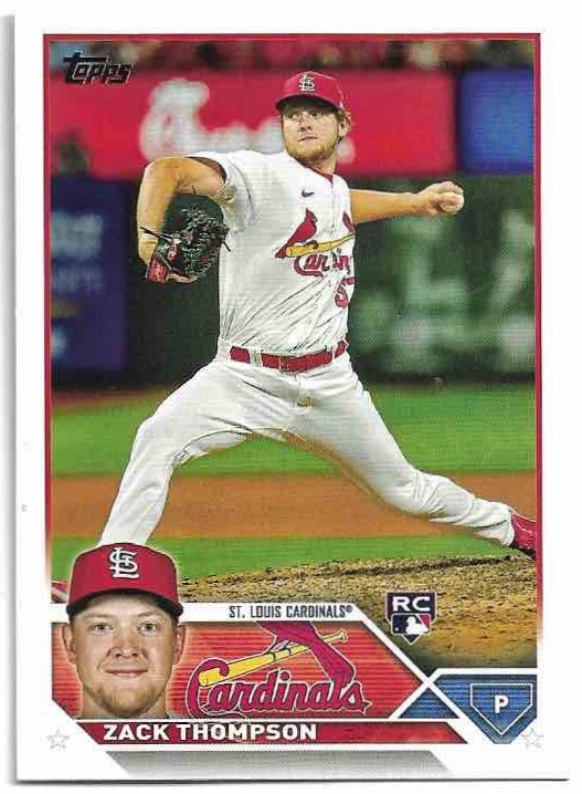 Rookie ZACK THOMPSON 2023 Topps Series 1 Baseball