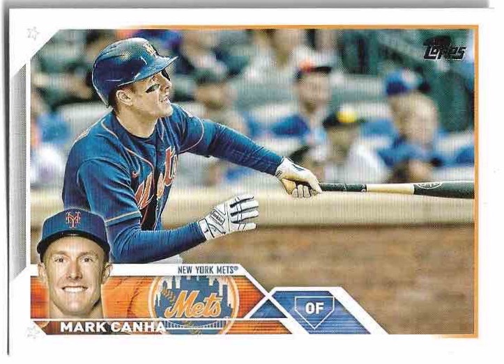MARK CANHA 2023 Topps Series 1 Baseball