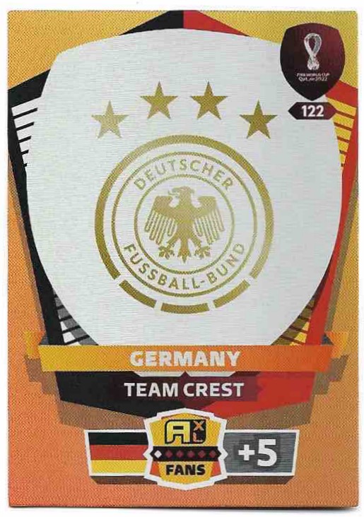 Team Crest GERMANY Panini Adrenalyn XL World Cup 2022