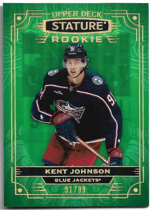 Jersey Number Rookie Green KENT JOHNSON 22-23 UD Stature /99