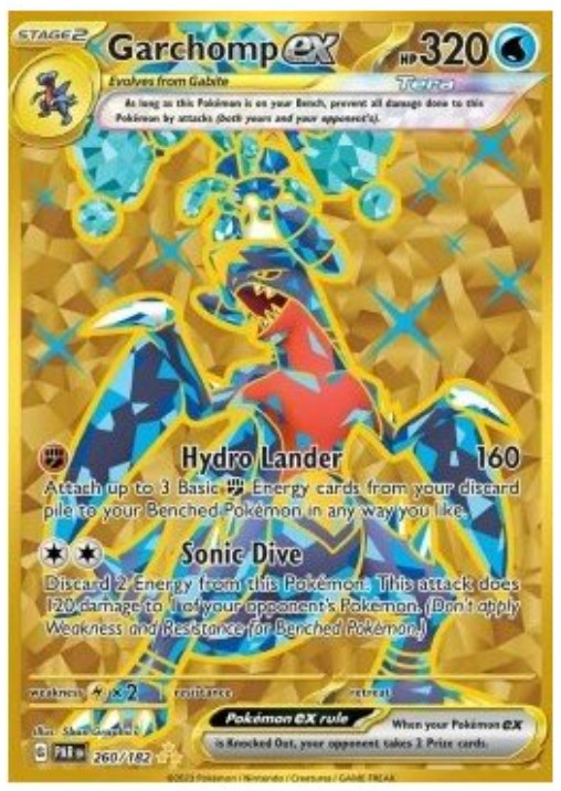 Gold Hyper Rare Holo - GARCHOMP EX