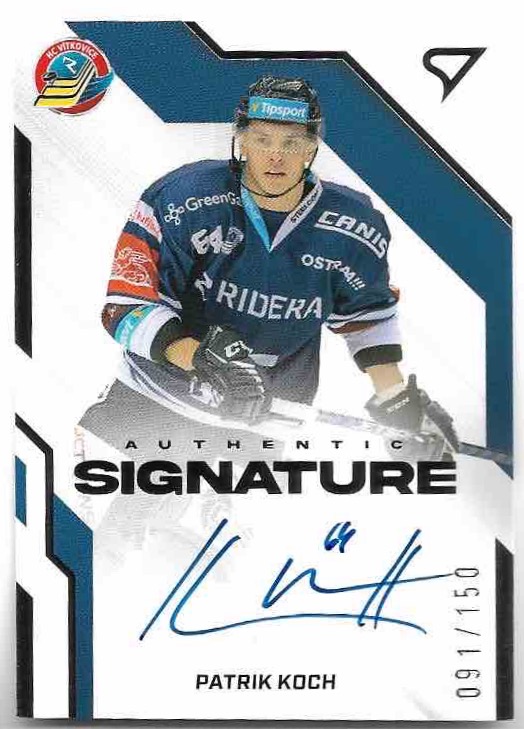Auto Authentic Signature PATRIK KOCH 22-23 SportZoo ELH Serie 1 /150