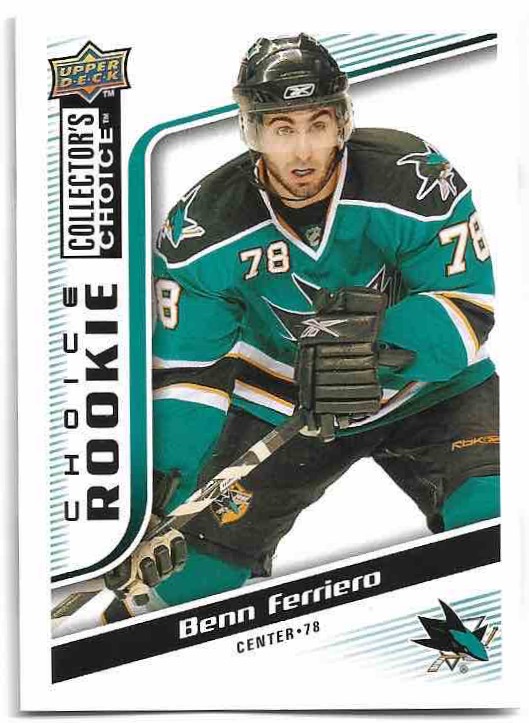 Choice Rookie BENN FERRIERO 09-10 UD Collector's Choice