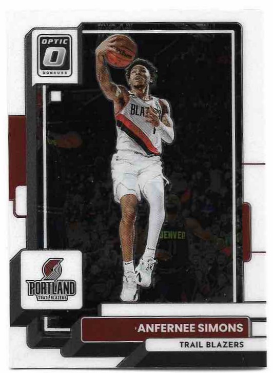 ANFERNEE SIMONS 22-23 Panini Donruss Optic Basketball