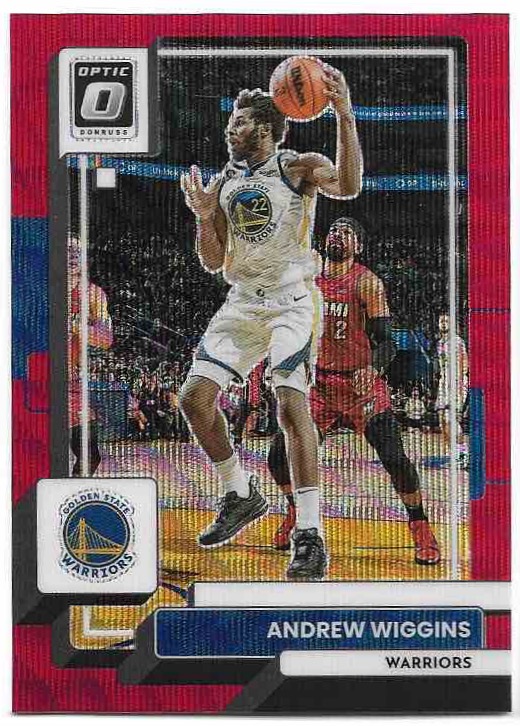 Red Wave ANDREW WIGGINS 22-23 Panini Donruss Optic Basketball