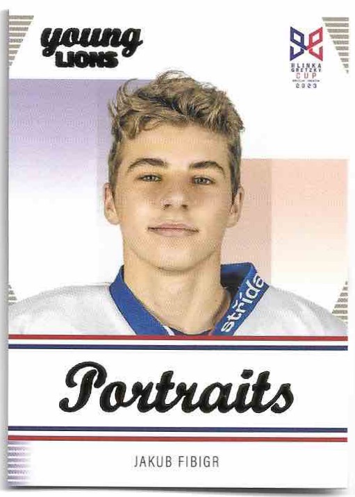 Portraits JAKUB FIBIGR 2023 Legendary Cards Hlinka Gretzky Cup