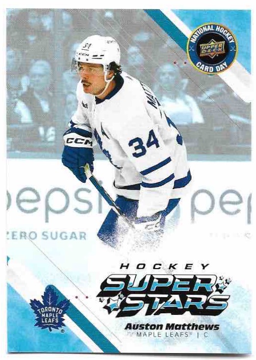 Hockey Super Stars AUSTON MATTHEWS 2023 UD National Hockey Card Day