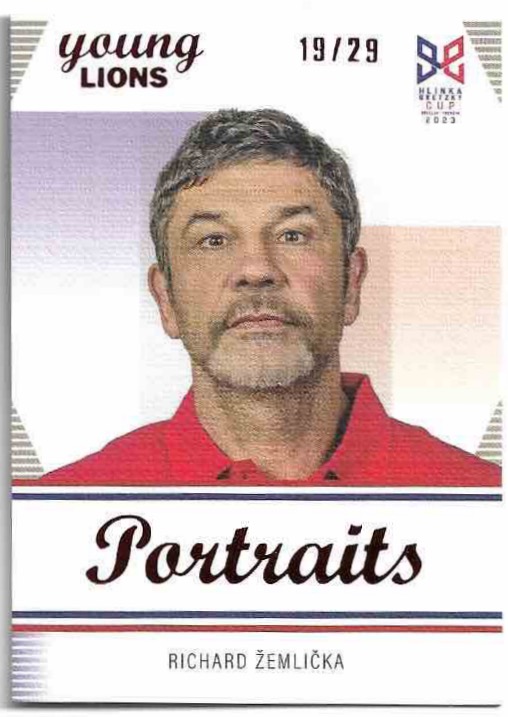 Canvas Portraits RICHARD ŽEMLIČKA 2023 Legendary Cards Hlinka Gretzky Cup /29