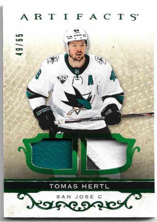 Patch Jersey Material Emerald TOMÁŠ HERTL 21-22 UD Artifacts /65