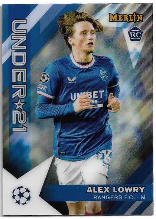 Rookie Under 21 ALEX LOWRY 22-23 Topps Merlin Soccer