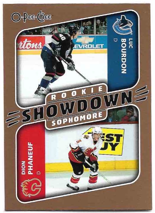 Rookie LUC BOURDON Sophomore DION PHANEUF 06-07 UD O-Pee-Chee OPC