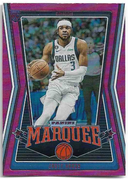 Rookie Pink Marquee JADEN HARDY 22-23 Panini Chronicles Basketball