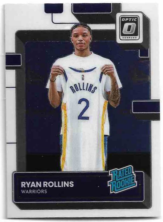 Rated Rookie RYAN ROLLINS 22-23 Panini Donruss Optic Basketball