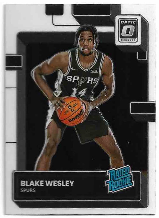 Rated Rookie BLAKE WESLEY 22-23 Panini Donruss Optic Basketball
