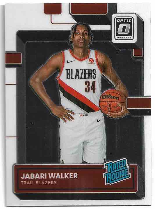 Rated Rookie JABARI WALKER 22-23 Panini Donruss Optic Basketball