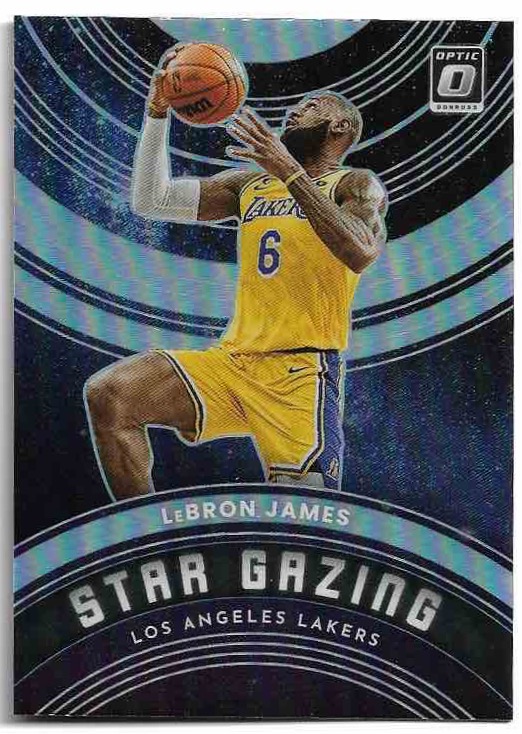 Holo Star Gazing LEBRON JAMES 22-23 Panini Donruss Optic Basketball