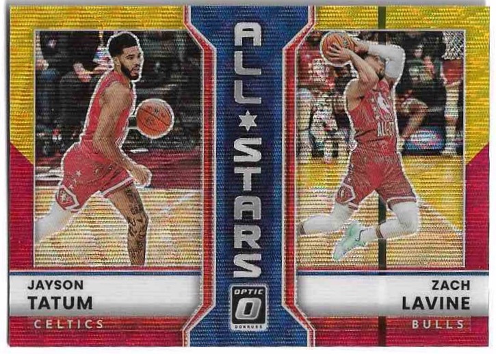 Red Gold All Star TATUM/LAVINE 22-23 Panini Donruss Optic Basketball /99 (error)