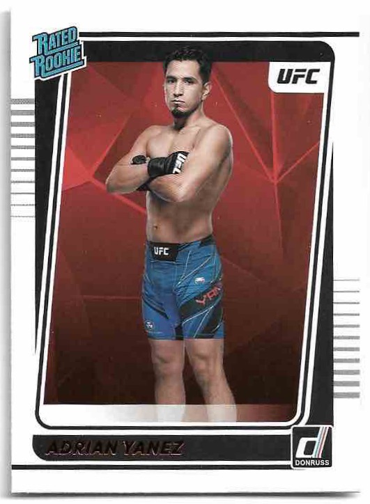 Rated Rookies ADRIAN YANEZ 2022 Panini Donruss UFC