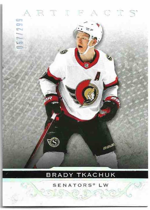Stars Silver Spectrum BRADY TKACHUK 21-22 UD Artifacts /299