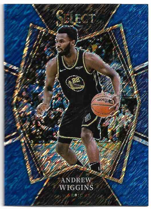 Blue Shimmer Prizm Premier Level ANDREW WIGGINS 21-22 Panini Select Basketball