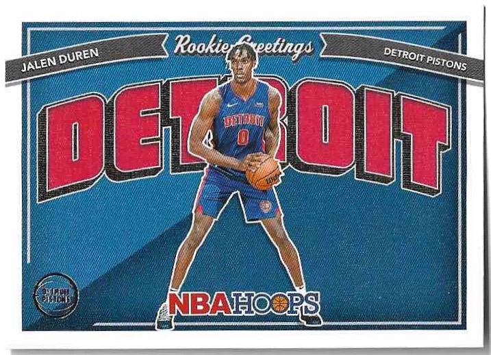 Rookie Greetings JALEN DUREN 22-23 Panini Hoops Basketball