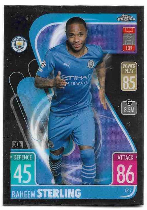 Chrome Preview RAHEM STERLING 21-22 Topps Match Attax UCL