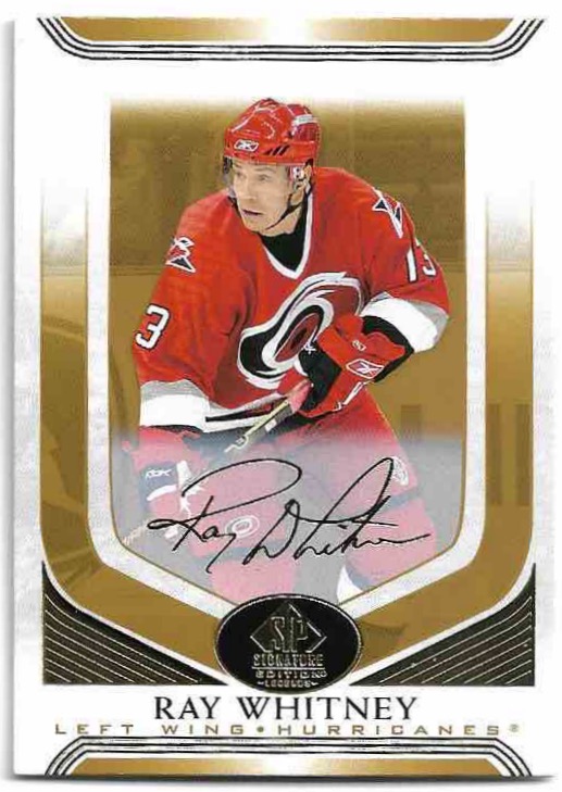 Gold Foil RAY WHITNEY 20-21 UD SP Signature Legends