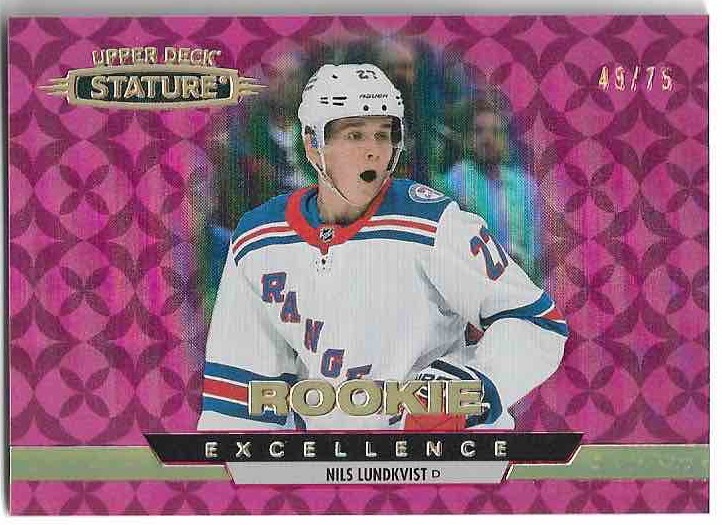 Rookie Red Excellence NILS LUNDKVIST 21-22 UD Stature /75