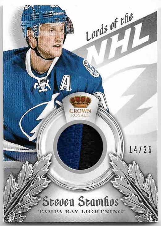 Patch Lords Of The NHL STEVEN STAMKOS 13-14 Panini Crown Royale Hockey /25