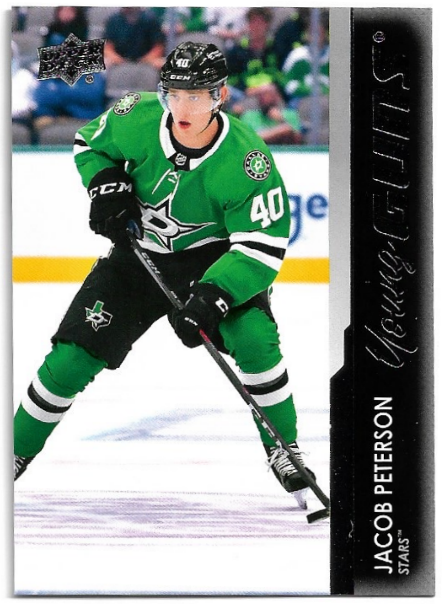 Rookie Young Guns JACOB PETERSON 21-22 UD Series 2