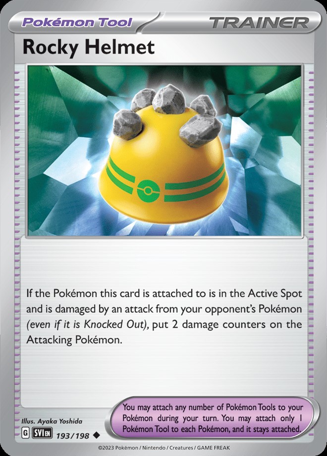 Pokemon Tool - ROCKY HELMET