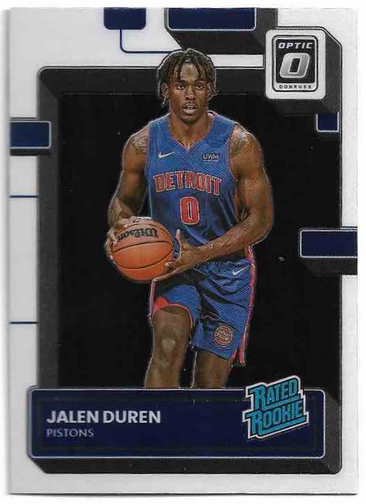 Rated Rookie JALEN DUREN 22-23 Panini Donruss Optic Basketball