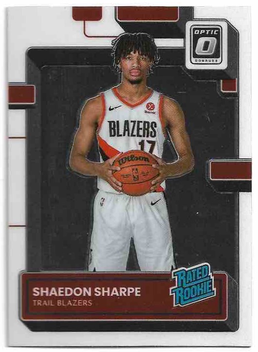Rated Rookie SHAEDON SHARPE 22-23 Panini Donruss Optic Basketball