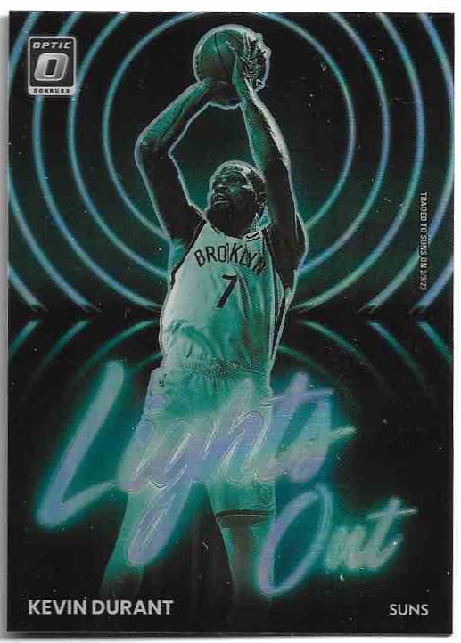 Holo Lights Out KEVIN DURANT 22-23 Panini Donruss Optic Basketball