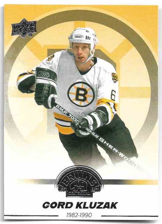 GORD KLUZAK 23-24 UD Boston Bruins Centennial