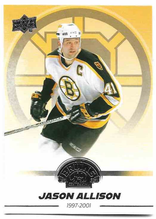 JASON ALLISON 23-24 UD Boston Bruins Centennial