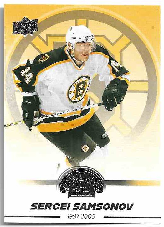 SERGEI SAMSONOV 23-24 UD Boston Bruins Centennial