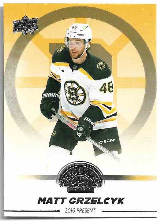 MATT GRZELCYK 23-24 UD Boston Bruins Centennial
