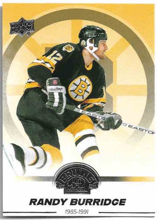 RANDY BURRIDGE 23-24 UD Boston Bruins Centennial